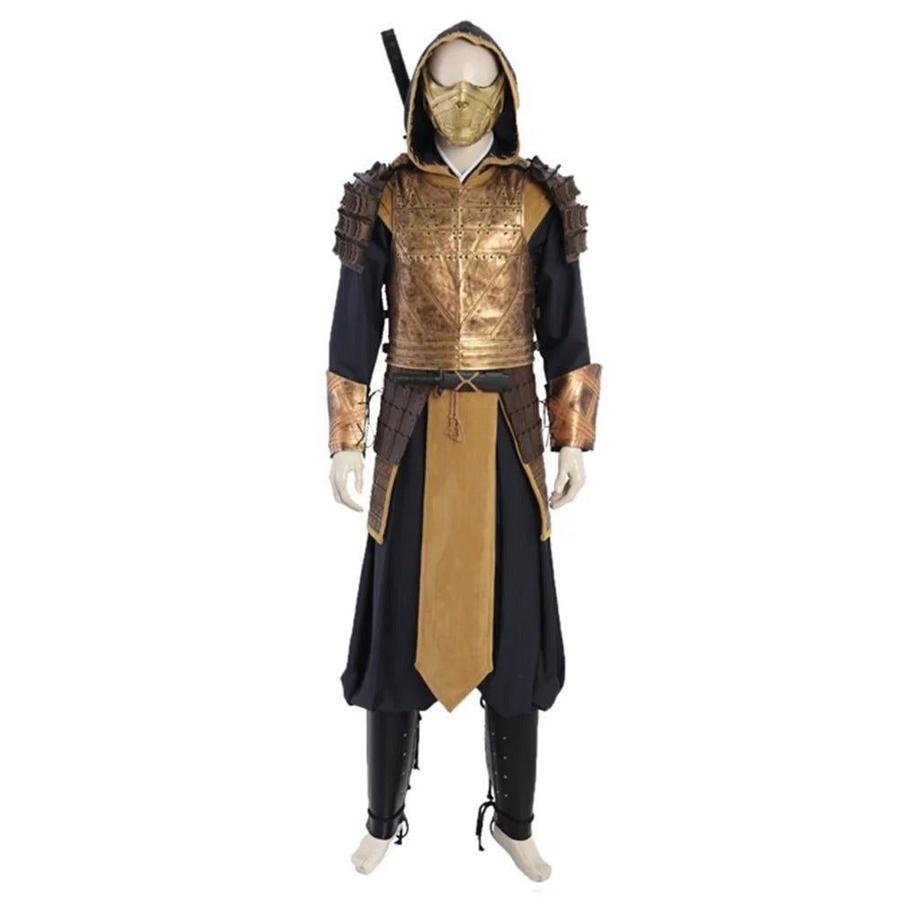 Astricos Scorpion Hanzo Hasashi Cosplay Battle Suit for Halloween and Parties - Astricos