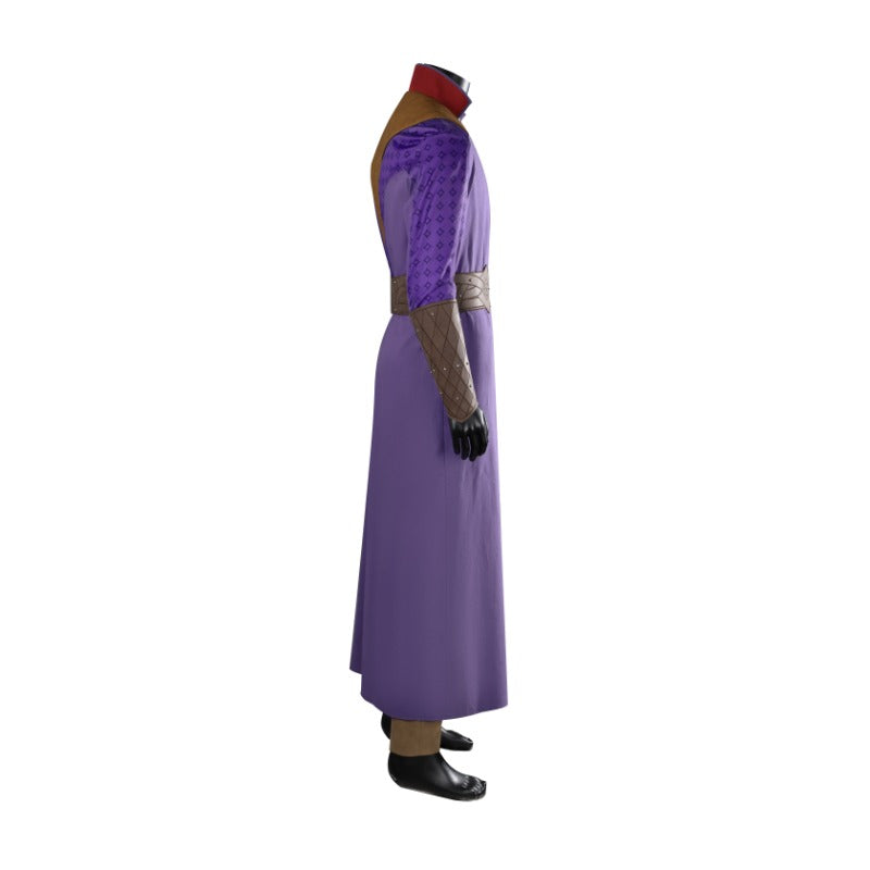 Astricos Gale Dekarios Cosplay Costume - Baldur's Gate Inspired Purple Wizard Full Set for Halloween - Astricos