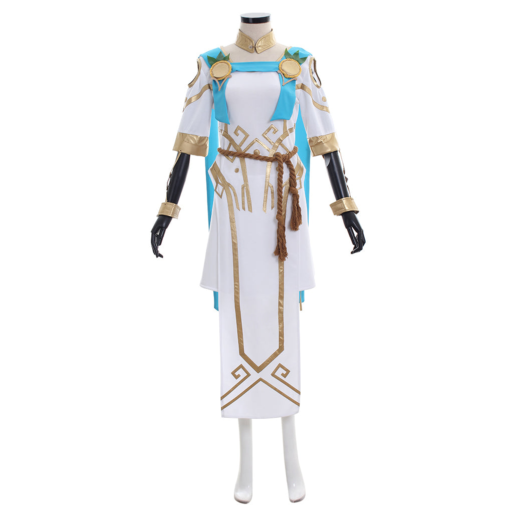 Astricos Overwatch Mercy Cosplay Costume - Angela Ziegler's Summer Games Edition Full Set - Astricos