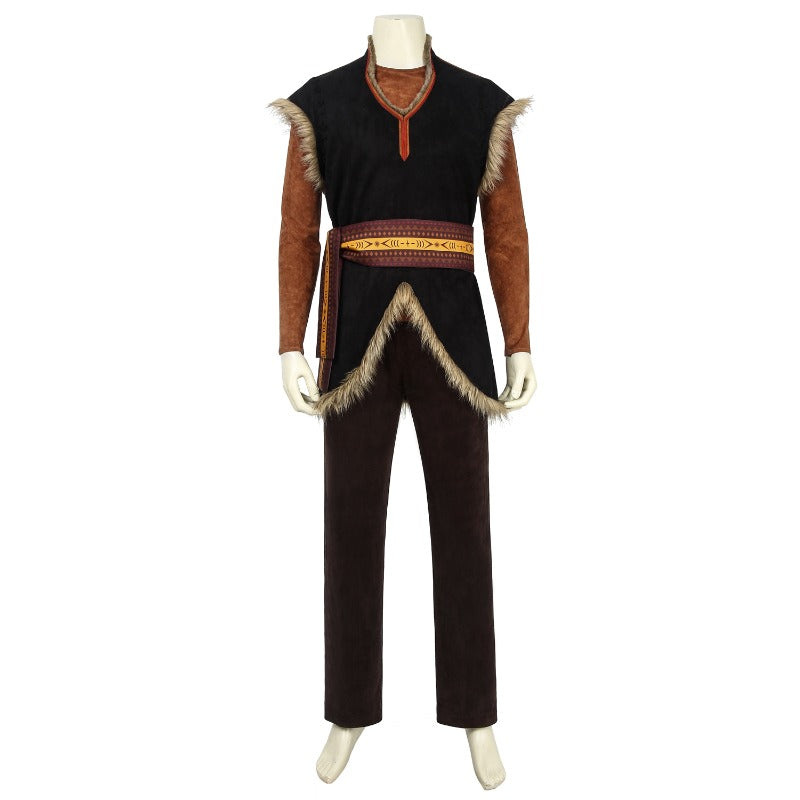 Astricos Kristoff Cosplay Costume from Frozen 2 - Men's Halloween Outfit with Accessories - Astricos