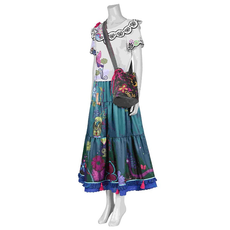 Astricos Mirabel Dress Encanto Cosplay Magical Outfit for Women Halloween - Astricos