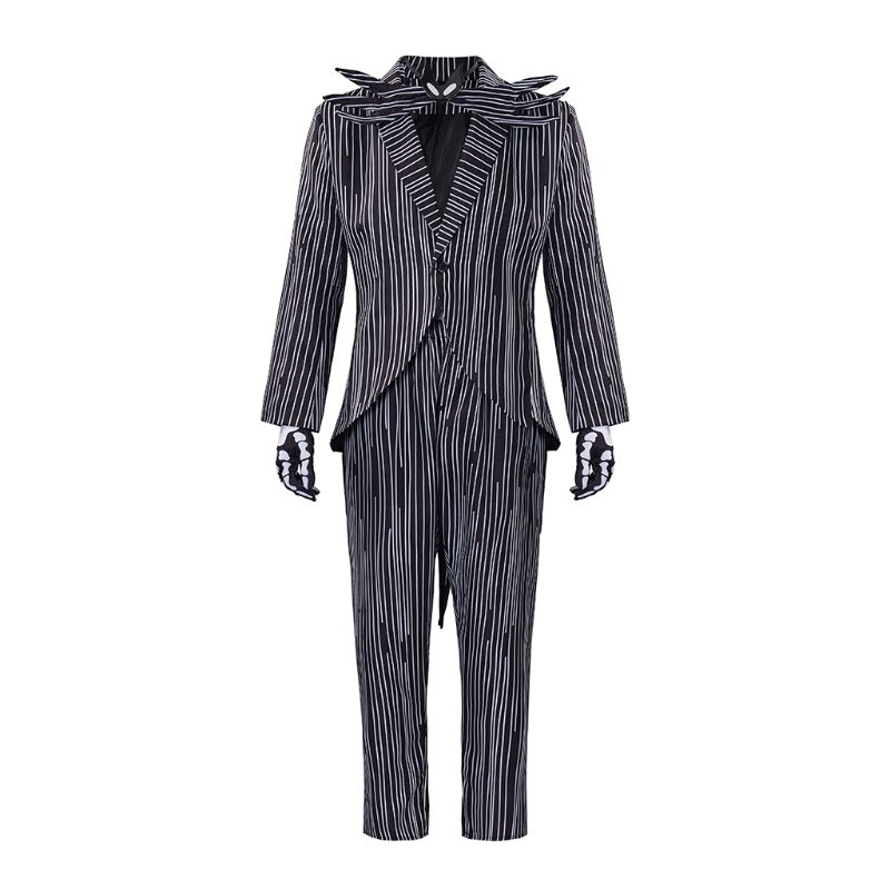 Astricos Jack Skellington Halloween Town Cosplay Costume for Themed Parties - Astricos