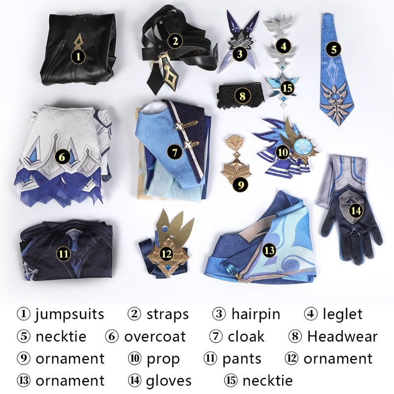 Astricos Eula Cosplay Costume - Premium Genshin Impact Outfit - Astricos