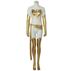 Astricos Phoenix X-Men Pearl White Spandex Cosplay Costume for Movie Enthusiasts - Astricos