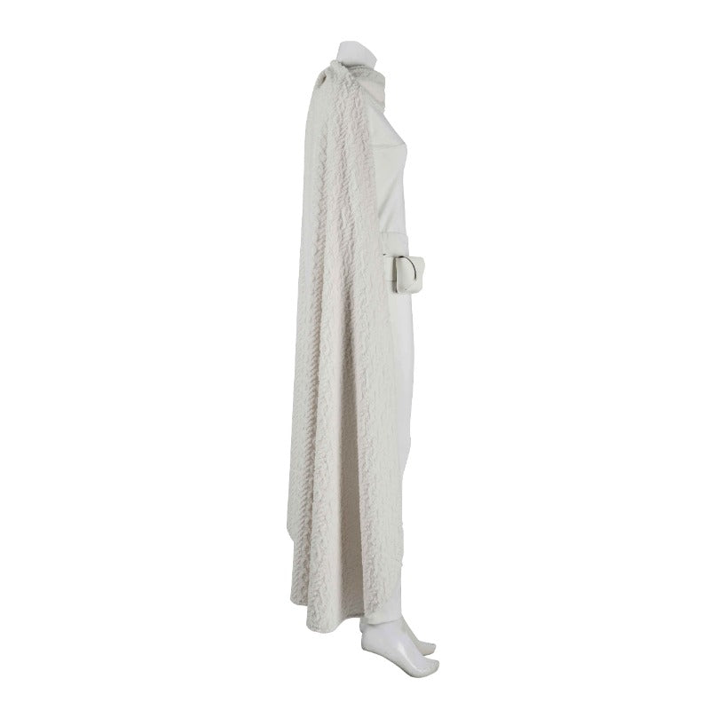 Empress Amidala's Astricos White Battle Outfit with Cloak - Star Wars Cosplay for Events - Astricos