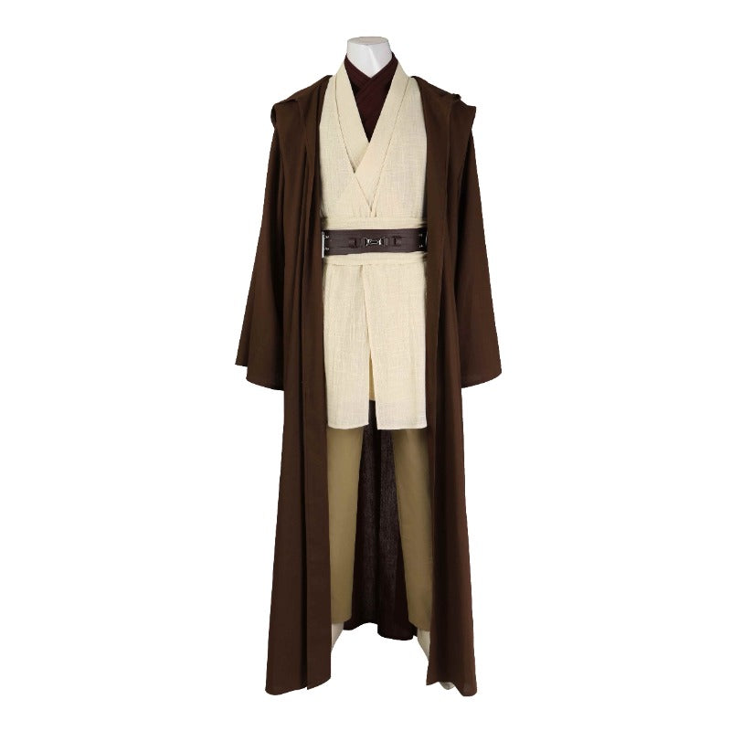 Astricos Obi-Wan Kenobi Jedi Cosplay Costume Full Set for Star Wars Fans - Astricos