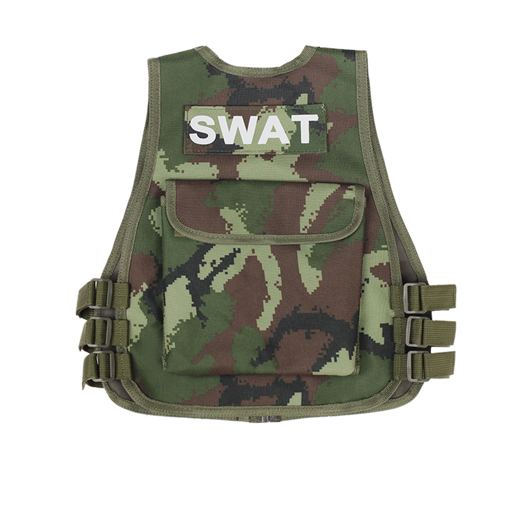 Astricos Kids Airsoft Vest - Camouflage Tactical Vest for Outdoor Adventure and Cosplay - Astricos