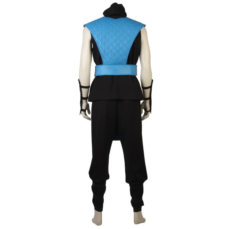 Astricos Sub-Zero Cosplay Costume - Authentic Ninja Blue Fighter Outfit with Mask - Astricos