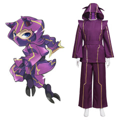 Astricos Kennen Cosplay Costume - Purple Yordle Battle Uniform with Hat - Astricos