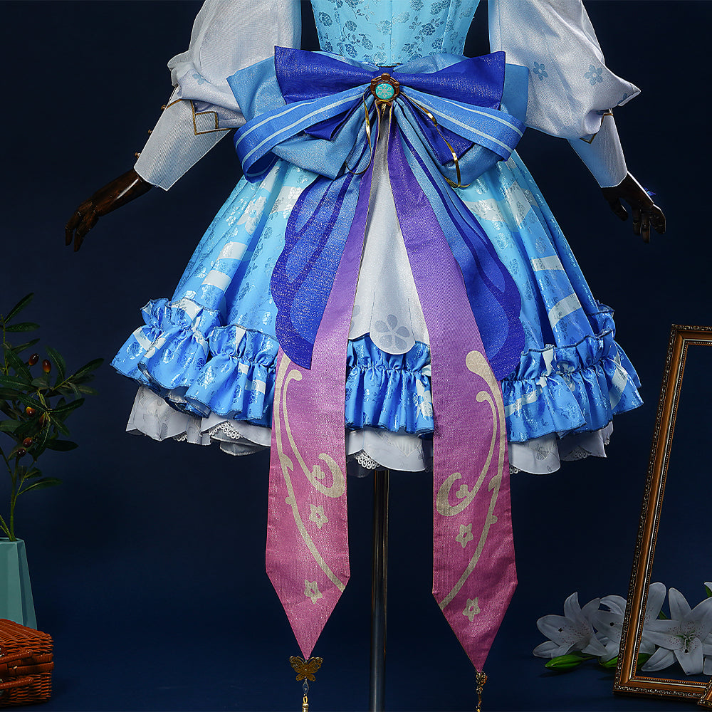 Astricos Kamisato Ayaka Flower Letter Cosplay Outfit - Genshin Impact Inspired - Astricos