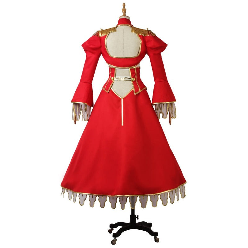 Astricos Nero Claudius Cosplay Dress - Red White Christmas Outfit from Fate/Grand Order - Astricos