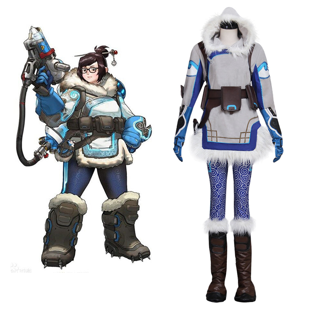 Astricos Mei Cosplay Soldier Outfit | Overwatch Fantasia Battle Uniform | Gaming Cosplay Collection - Astricos