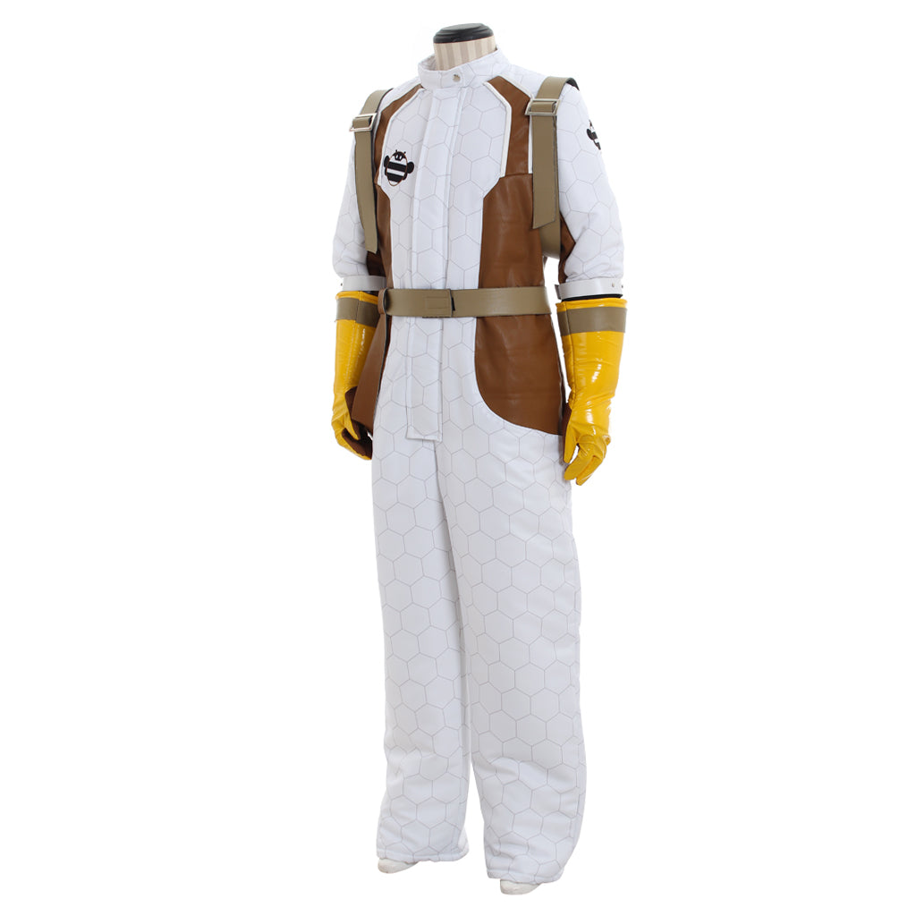 Astricos Cosplay Climatologist Costume Women’s White Jumpsuit Full Set Outfit - Astricos