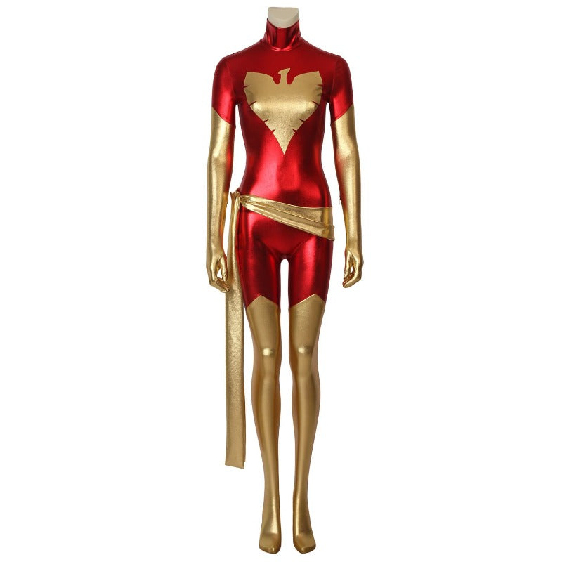 Astricos Jean Grey Dark Phoenix Red Spandex Cosplay Costume - X-Men Series - Astricos