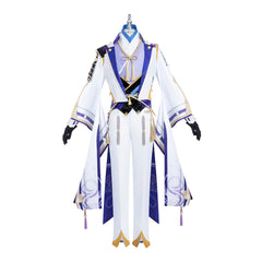 Astricos Kamisato Ayato Cosplay Costume for Men - Authentic Genshin Impact Anime Halloween Outfit - Astricos