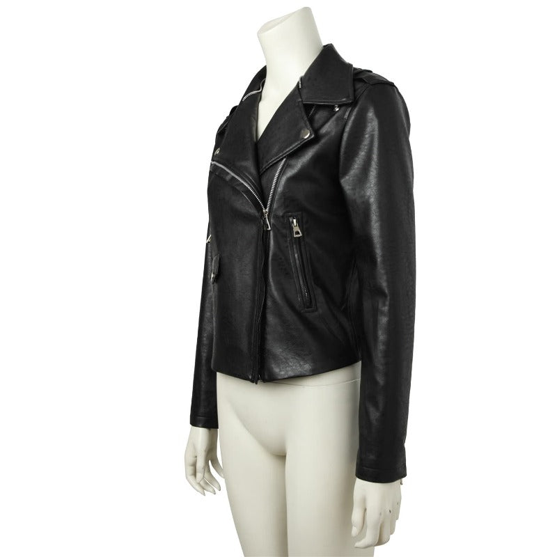 Astricos Jessica Jones Cosplay Jacket - Premium Black Leather Custom Costume for Halloween & TV Series Enthusiasts - Astricos