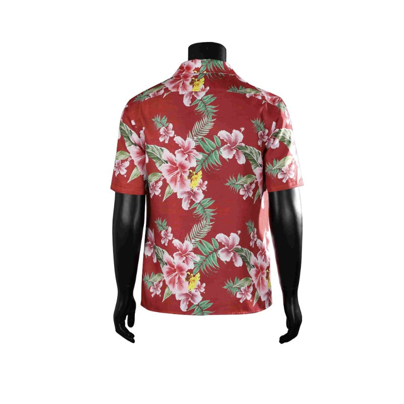 Astricos Ichiban Shirt Cosplay Costume - Short Sleeve Game-Themed Beachwear for Men - Astricos