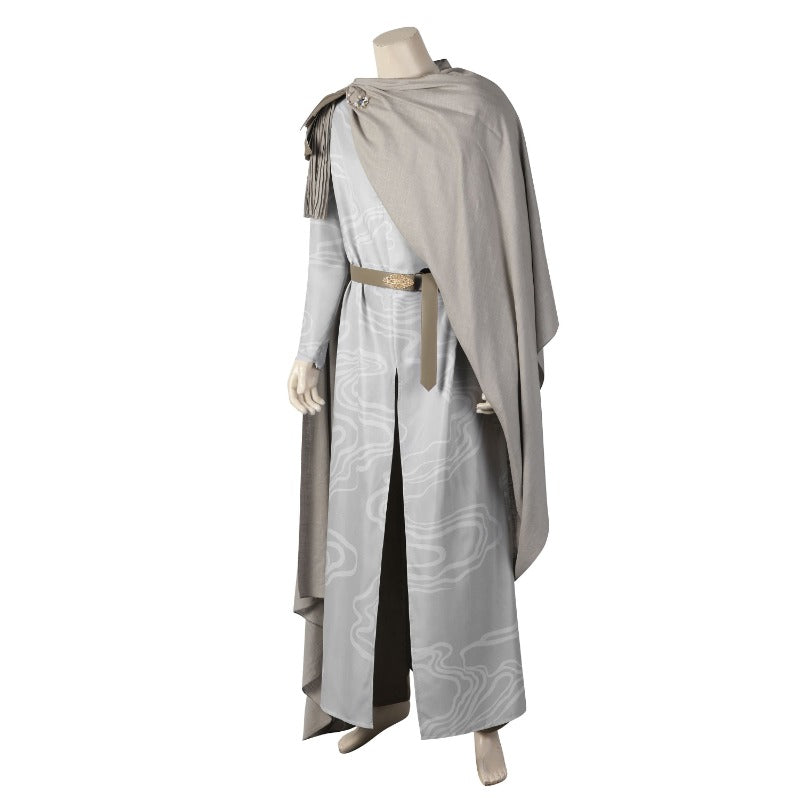 Astricos Elrond Cosplay Costume for Men - The Rings of Power Inspired Elven Lord Robe, Cloak, and Armor Suit - Astricos