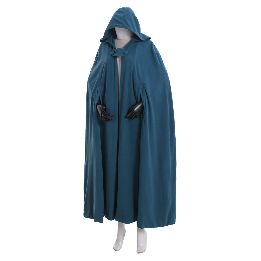 Elegant Winter Cloak Hooded Trench Coat for Women - Gothic Cape by Astricos - Astricos