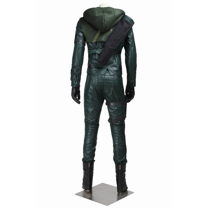 Astricos Green Arrow Cosplay Set – Mask, Gloves, Holster, Belt, Bag - Astricos