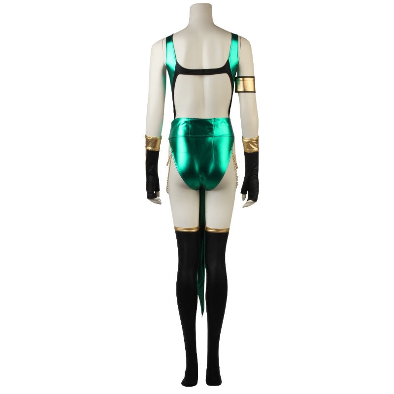 Astricos Mortal Kombat X Jade Cosplay Costume - Alluring Blue Battle Suit for Women - Astricos