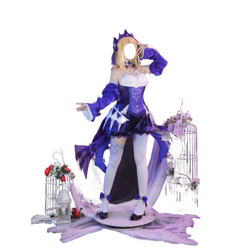 Astricos Fischl Cosplay: Ein Immernachtstraum Uniform - Alluring Anime Game Dress Suit - Astricos