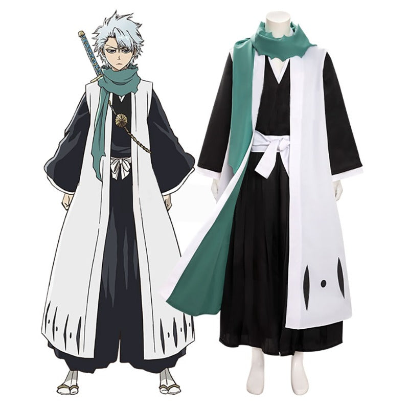 Astricos Toshiro Hitsugaya Cosplay Costume - Authentic 10th Captain Kimono Outfit for Anime Lovers - Astricos