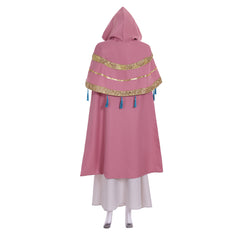 Astricos Kingdom Hearts III Ava Cosplay Costume Women's Pink Hooded Dress with Skirt - Astricos