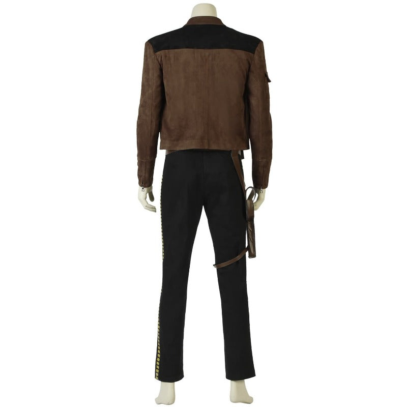 Astricos Han Solo Cosplay Costume Set - Top, Pant, Coat, Belt for Star Wars Fans - Astricos