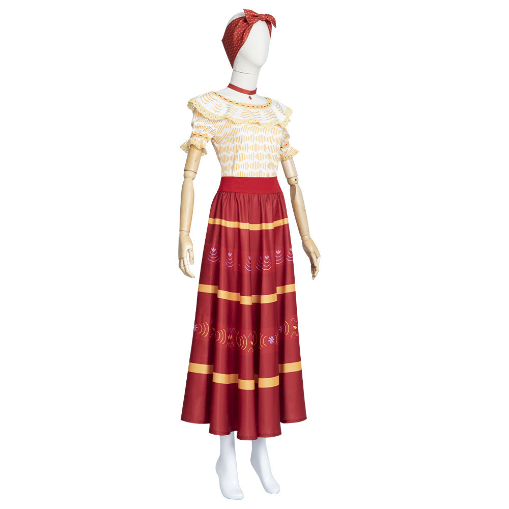 Astricos Dolores Madrigal Cosplay Costume - Top & Long Skirt Halloween Set - Astricos