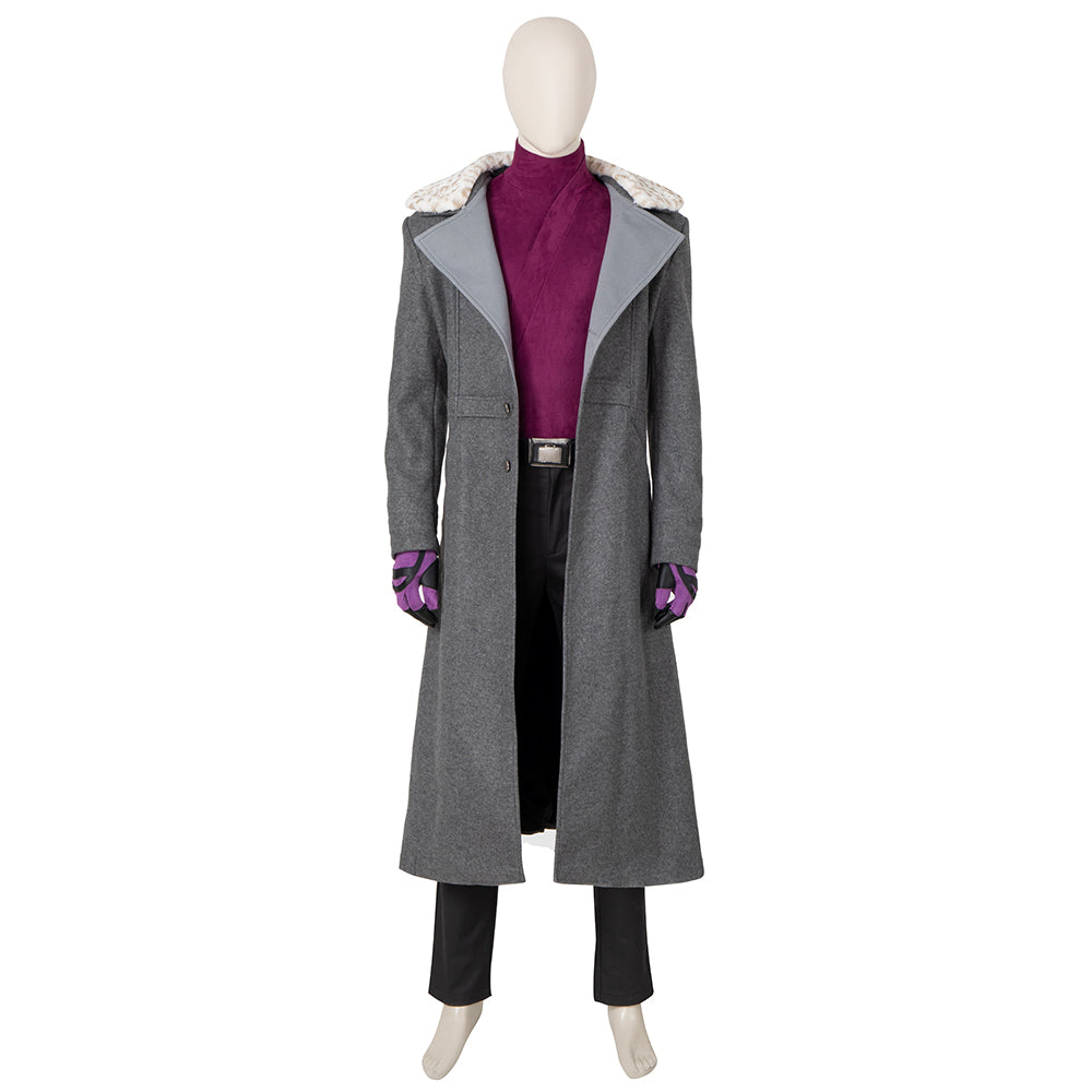 Adult Men's Astricos Superhero Cosplay Costume - Long Trench Coat with Headgear for Fantasy Halloween - Astricos