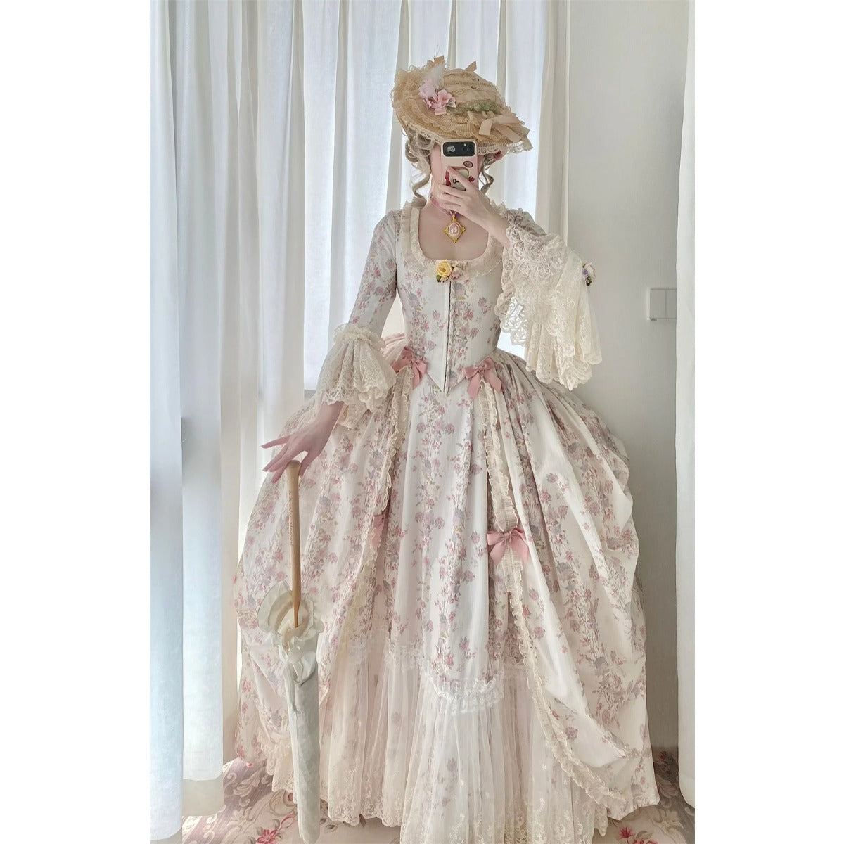 Astricos Rococo Dress 18th Century Victorian Era Marie Antoinette Inspired Ball Gown - Astricos