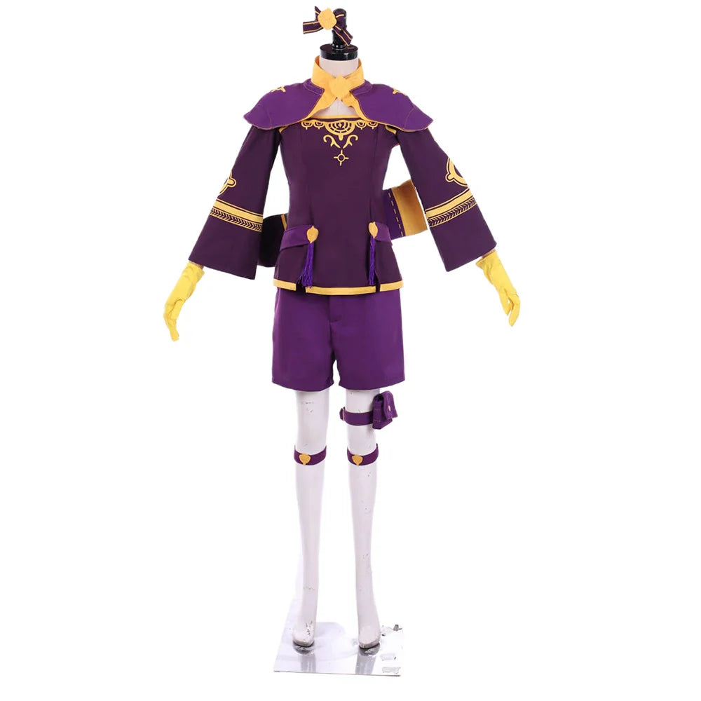 Astricos Bernadetta Cosplay Game Fire Emblem Costume Women Fantasia Purple Battle Uniform Suit Halloween Party Warrior Disguise Outfits - Astricos