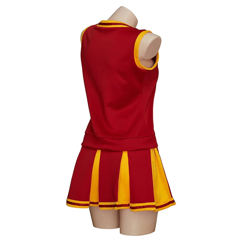 Astricos Cheerleader Costume - Vibrant Red High School Cheerleading Outfit for Women - Astricos