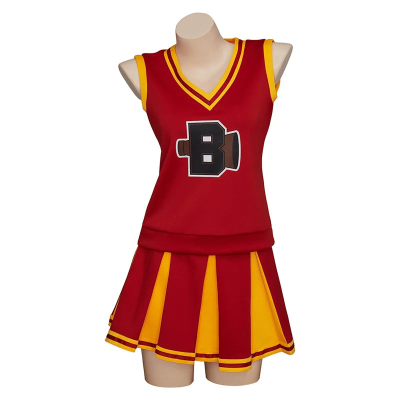 Astricos Cheerleader Costume - Vibrant Red High School Cheerleading Outfit for Women - Astricos