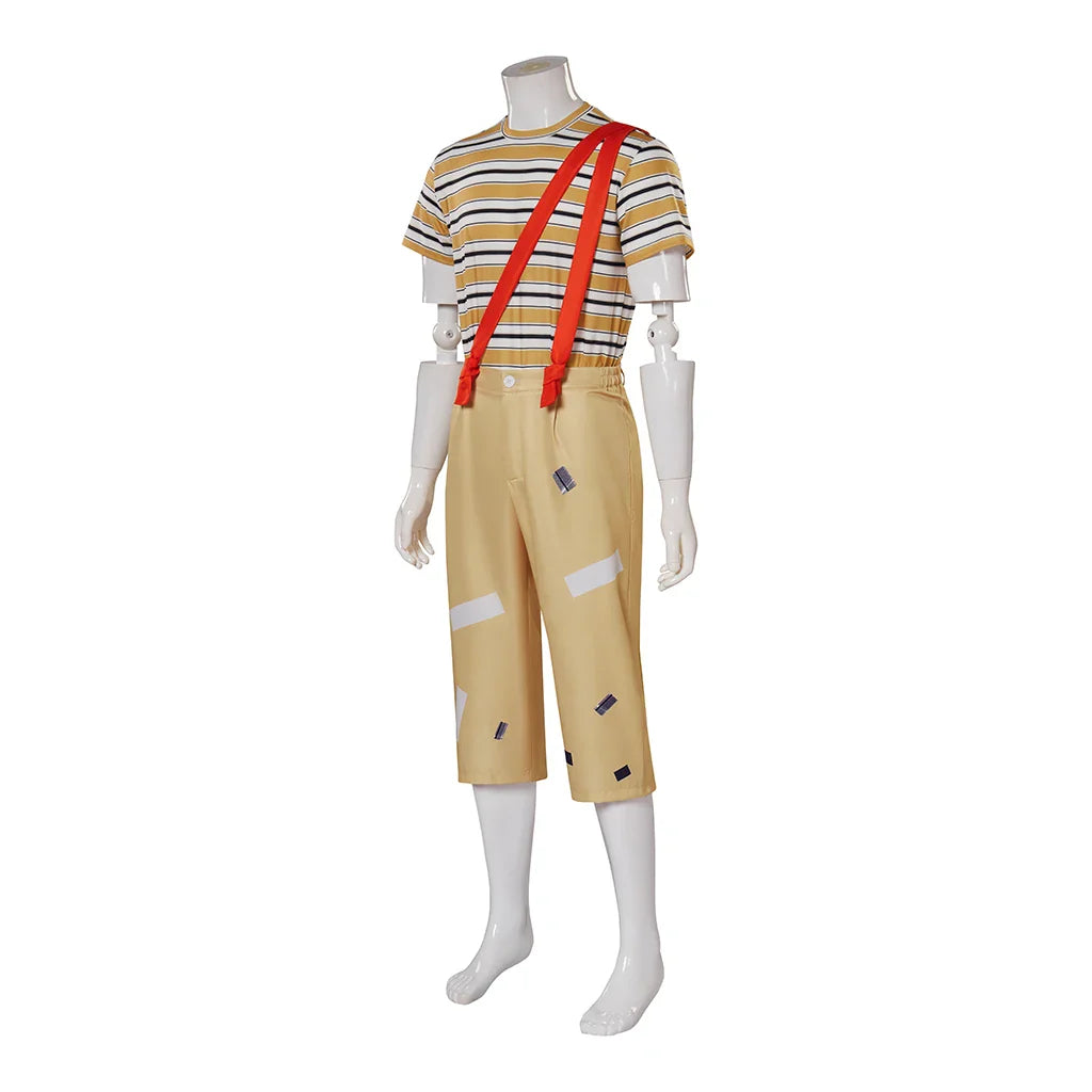 Authentic Astricos El Chavo Del Ocho Costume Set for Men - Stripe T-Shirt, Pants, Hat Full Set - Astricos