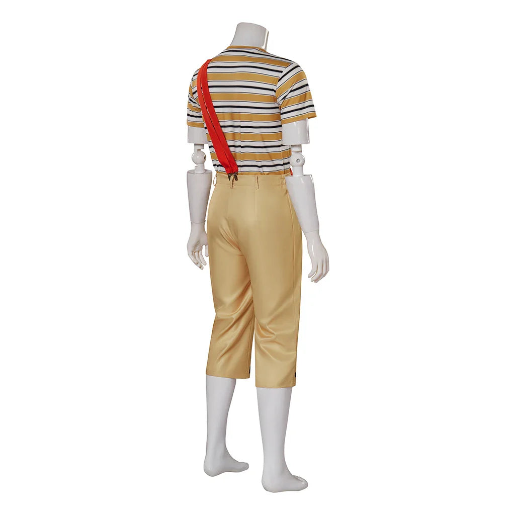 Authentic Astricos El Chavo Del Ocho Costume Set for Men - Stripe T-Shirt, Pants, Hat Full Set - Astricos