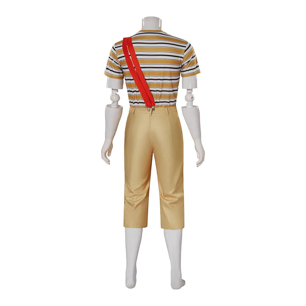 Authentic Astricos El Chavo Del Ocho Costume Set for Men - Stripe T-Shirt, Pants, Hat Full Set - Astricos