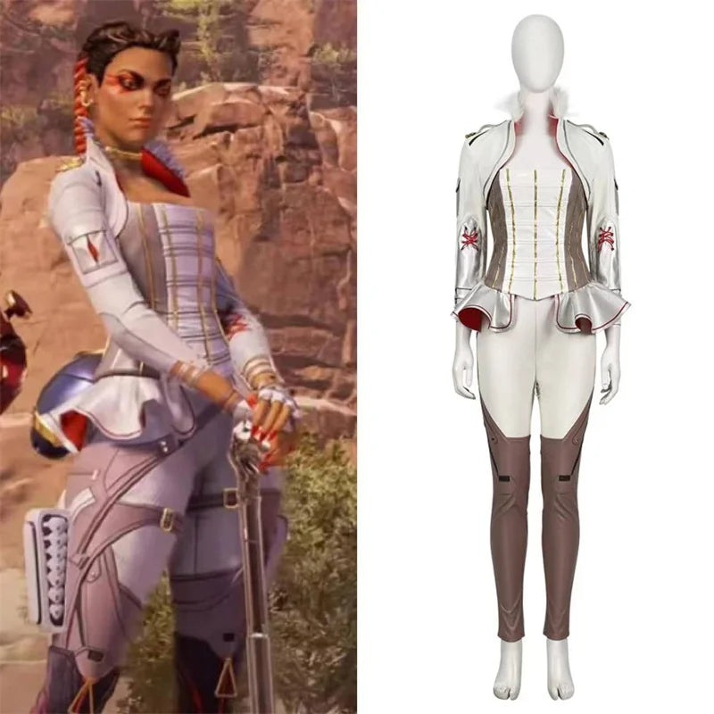 Astricos Loba Cosplay Costume Set for Women - Apex Legends Inspired Combat Suit for Halloween and Carnival - Astricos