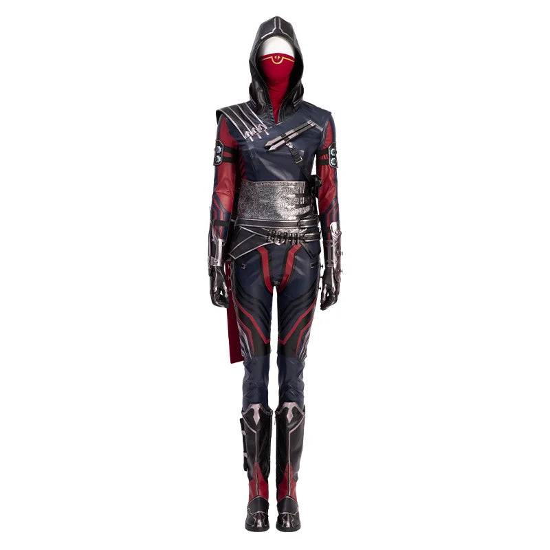 Astricos Wraith Cosplay Costume - Women's Evil Spirit Fighter Halloween Suit with Mask & Accessories - Astricos