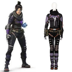 Astricos Wraith Cosplay Costume - Apex Legends Evil Skin Battle Suit with Accessories for Halloween Carnival - Astricos