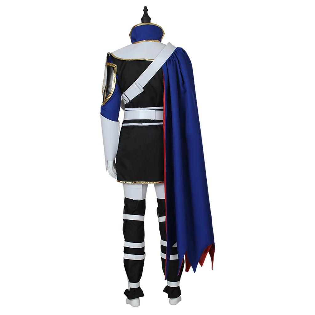 Astricos Roy Mercenary Cosplay Costume for Men - Fire Emblem Inspired Combat Suit with Cape for Halloween and Carnival Parties - Astricos