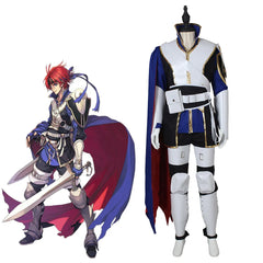 Astricos Roy Mercenary Cosplay Costume for Men - Fire Emblem Inspired Combat Suit with Cape for Halloween and Carnival Parties - Astricos