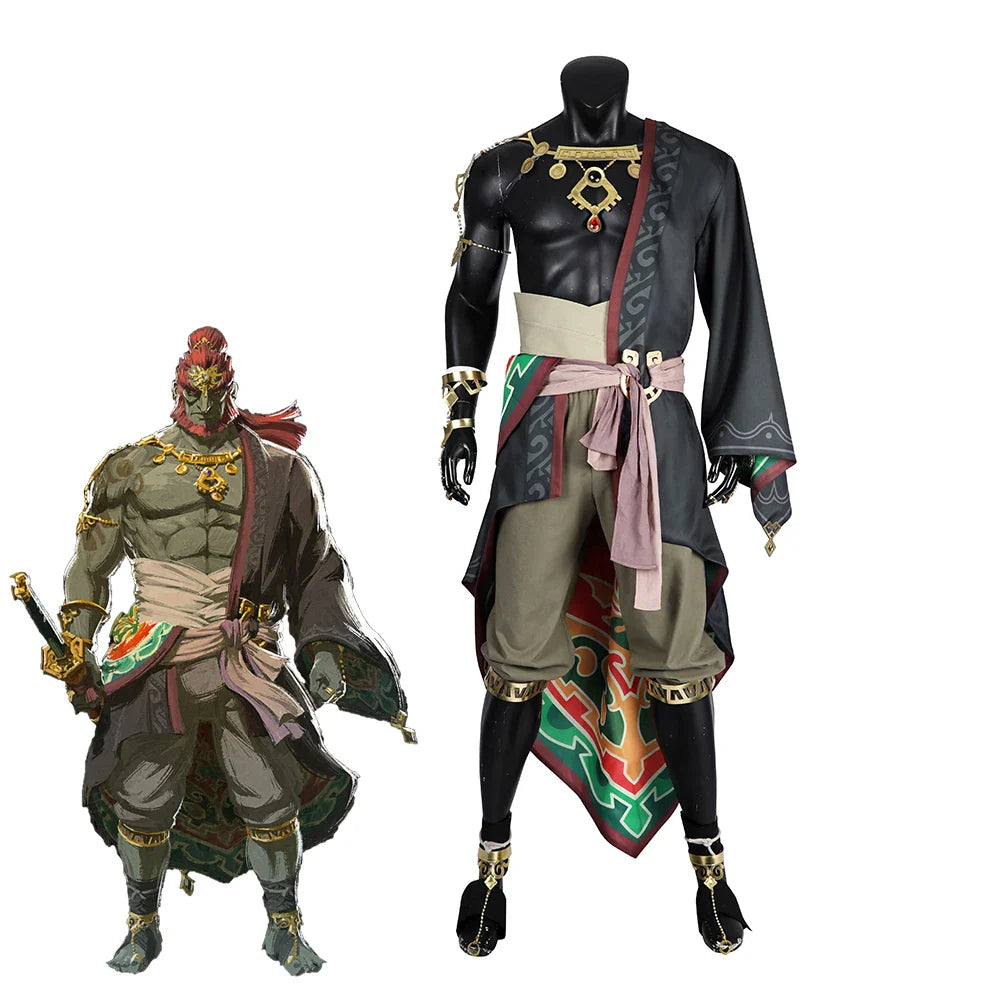 Astricos Men's Ganondorf Cosplay Battle Suit with Accessories for Themed Parties and Events - Astricos