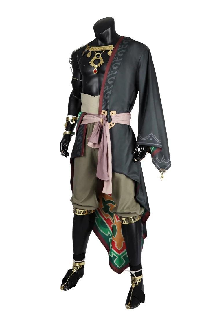 Astricos Men's Ganondorf Cosplay Battle Suit with Accessories for Themed Parties and Events - Astricos