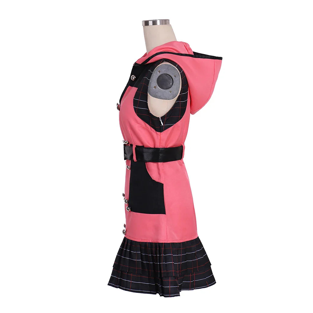 Astricos Kairi Cosplay Costume for Women - Elegant Pink Dress Uniform for Halloween, Comic Con, and Parties - Astricos