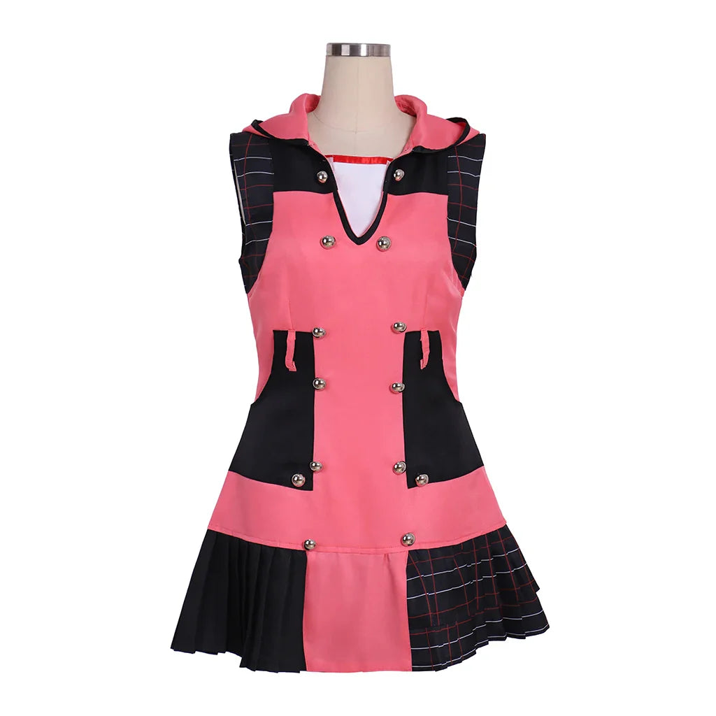 Astricos Kairi Cosplay Costume for Women - Elegant Pink Dress Uniform for Halloween, Comic Con, and Parties - Astricos