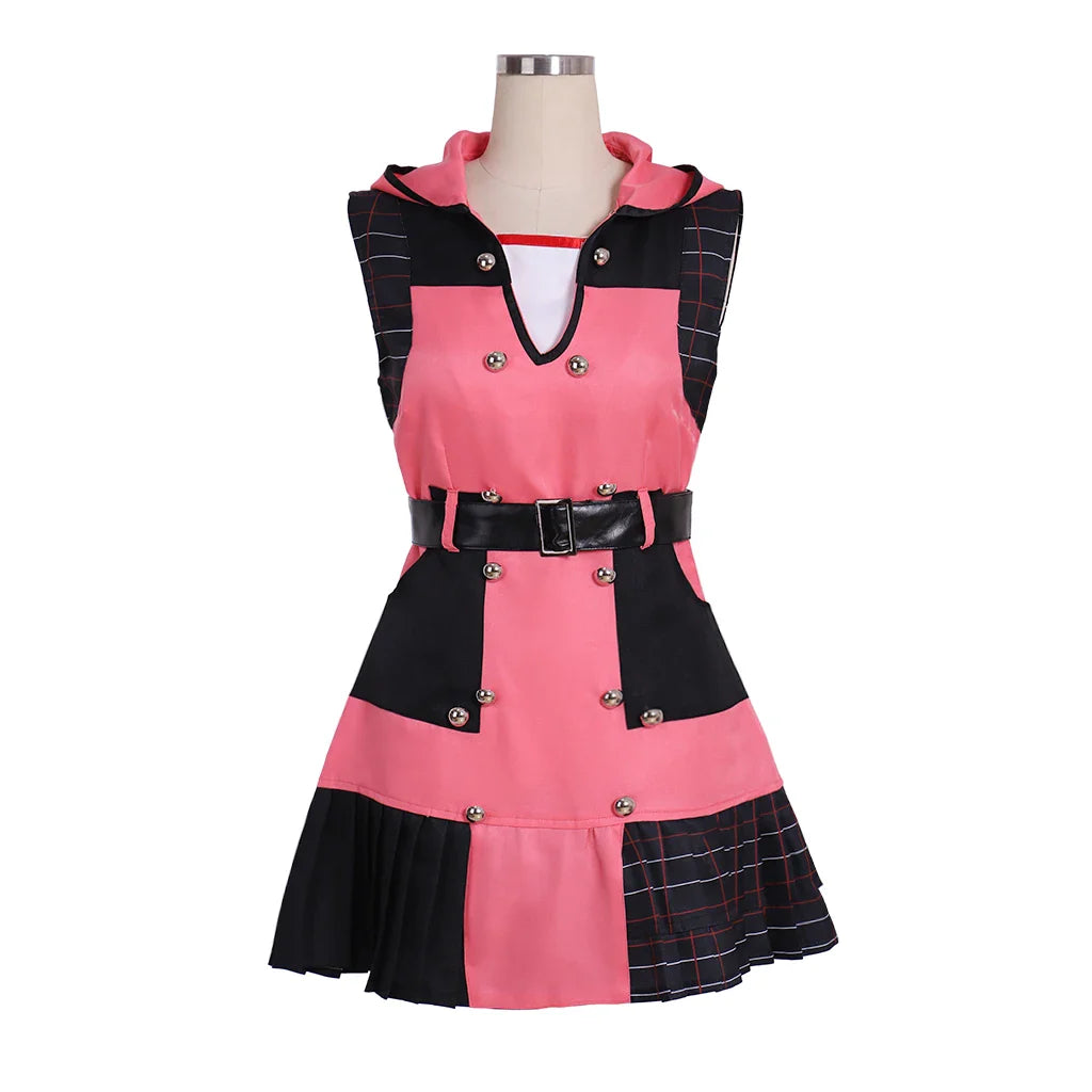 Astricos Kairi Cosplay Costume for Women - Elegant Pink Dress Uniform for Halloween, Comic Con, and Parties - Astricos