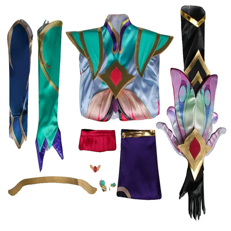 Astricos Ezreal Flower Fairy Cosplay Costume for Men - Full Set Adult Suits for Halloween and Carnival Parties - Astricos