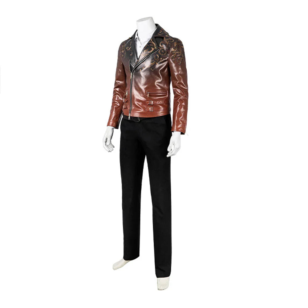 Astricos Luis Serro Cosplay Remake Outfit - Men's Punk Retro Jacket Shirt Pants Suit for Halloween Parties - Astricos